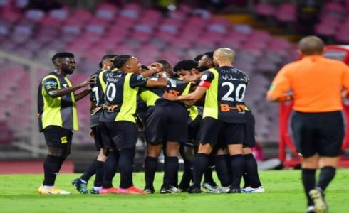 احتفال لاعبي الاتحاد