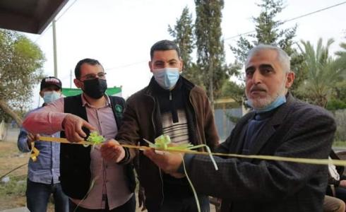 وفاء المحسنين بغزة تفتتح بئر ومحطة تحلية السلام