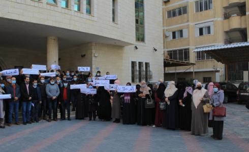 موظفي عقود الجامعات في غزة