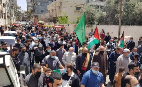 غزة: حماس والجهاد تنظمان مسيرة إسناداً للمنتفضين في القدس