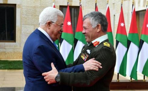 الرئيس محمود عباس مع ملك الأردن عبد الله الثاني