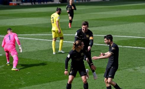برشلونة يهزم فياريال ويرتقي لوصافة الدوري الإسباني