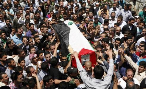 تشييع الشهيد أسامة منصور بقرية بدو شمال غرب  القدس