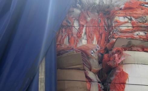 إرجاع شاحنة إسرائيلية مهربة محملة بنفايات نايلون  إلى "إسرائيل "