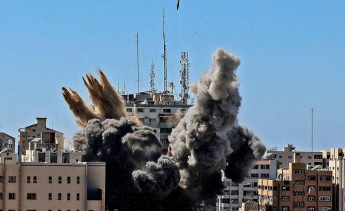الطيران الإسرائيلي يقصف الأبراج في قطاع غزة