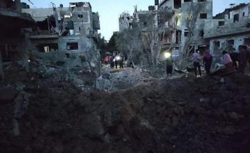 جانب من الدمار الذي خلفه القصف على شمال غزة