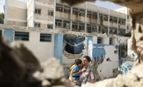 قصف منشآت الأونروا في غزة