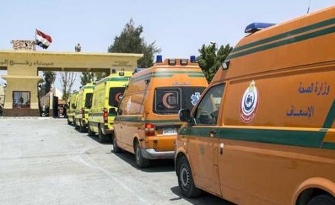 صورة أرشيفية لدخول سيارات الاسعاف المصرية لغزة