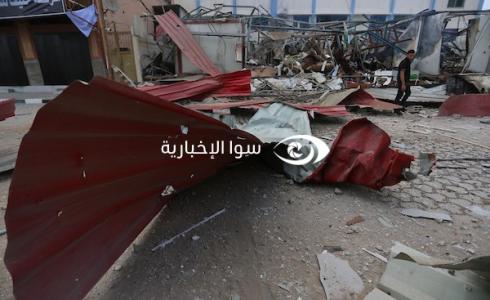آثار الاستهداف الإسرائيلي في حي تل الهوى في غزة