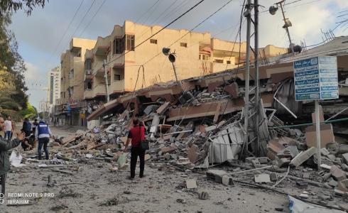 آثار القصف الإسرائيلي على غزة