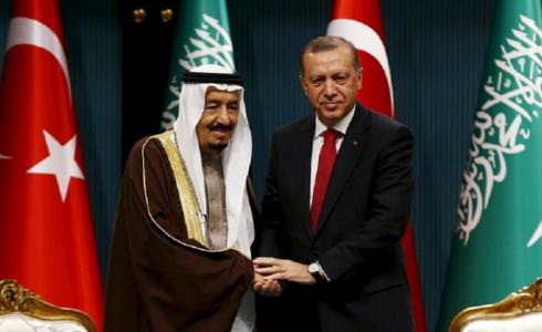 الرئيس التركي (يمين) والملك سلمان