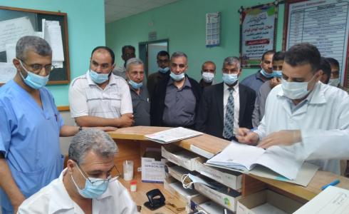 الديمقراطية تزور مستشفى شهداء الأقصى _ دير البلح