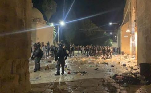 اقتحام قوات الاحتلال الاسرائيلي باحات المسجد الأقصى