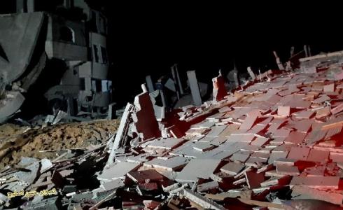 غارات الاحتلال الاسرائيلي على البيوت  شمال قطاع غزة