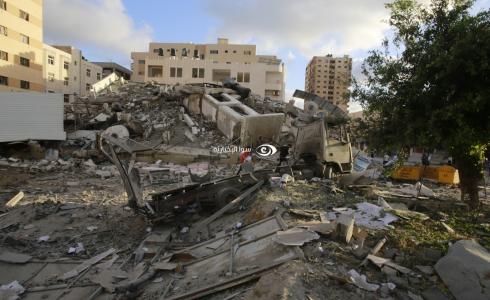 آثار القصف الإسرائيلي على قطاع غزة