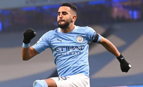 رياض محرز سجل هدفي اللقاء