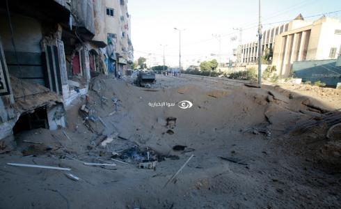 قصف اسرائيلي لأحد المنازل في غزة