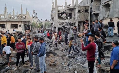 آثار القصف الإسرائيلي على غزة