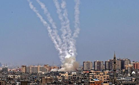 صواريخ من غزة باتجاه إسرائيل