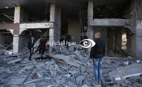 قصف اسرائيلي لأحد المنازل في غزة