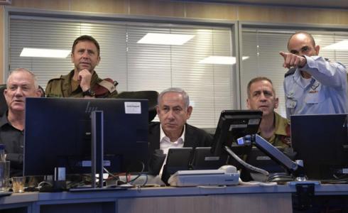 نتنياهو وكوخافي وغانتس خلال إدارة العدوان على غزة