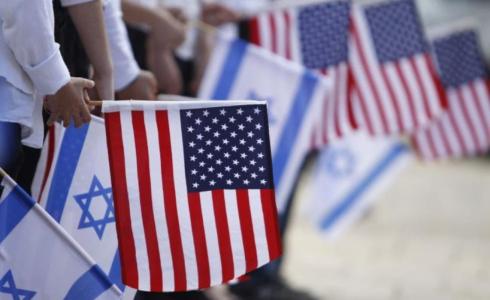 أعلام أمريكا وإسرائيل
