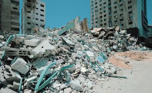 قصف الأبراج في غزة خلال الحرب الأخيرة