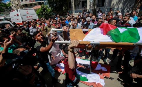 تشييع جثامين شهداء غزة اليوم السبت