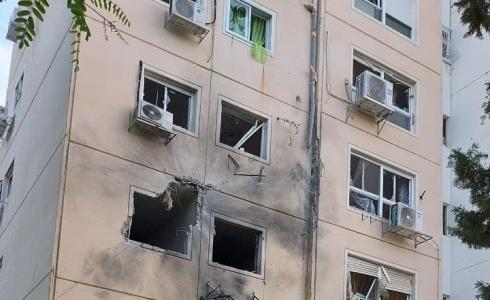 آثار قصف مدينة عسقلان