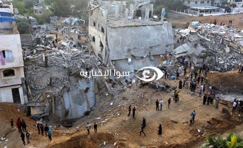 آثار القصف الإسرائيلي على قطاع غزة