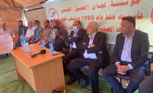 من داخل خيمة التضامن مع مؤسسة لجان العمل الصحي.jpg