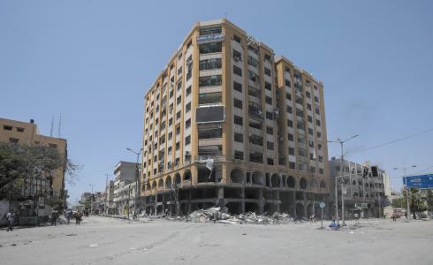 مفترق ضبيط بمدينة غزة