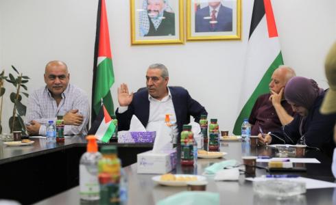 حسين الشيخ يلتقي لجنة إقليم حركة فتح بمحافظة سلفيت