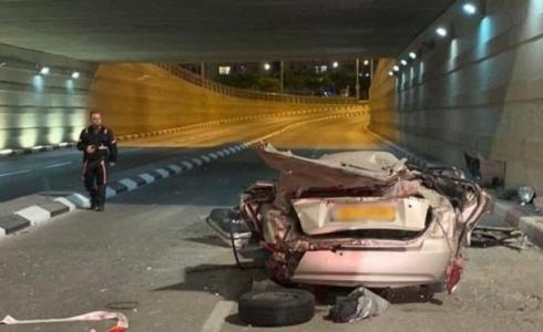 حادث طرق ذاتي قرب موديعين