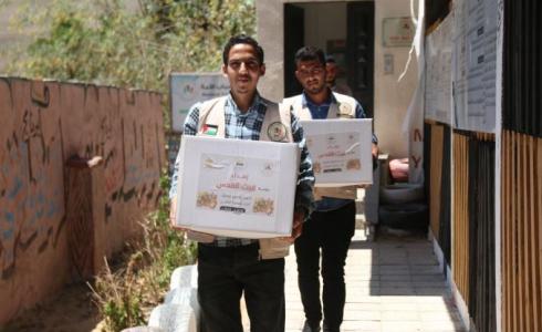 مركز شباب الأمة ينفذ عددا من المشاريع الإنسانية ضمن حملته الإنسانية غيث القدس