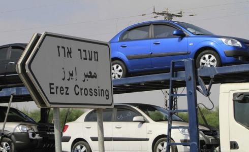 استيراد مركبات لغزة عبر معبر بيت حانون - ايرز
