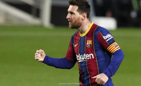 ليونيل ميسي لاعب فريق برشلونة