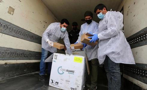 وصول دفعة من اللقاح الروسي إلى غزة_ أرشيفية