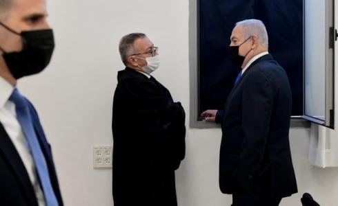 نتنياهو خلال جلسة محاكمته - أرشيف