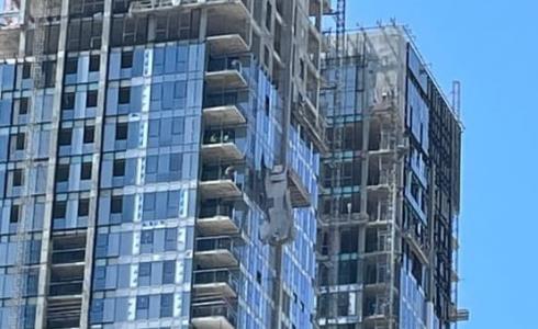 مكان الحادثة في تل ابيب