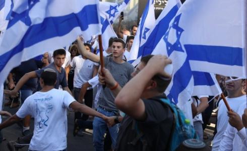 مسيرة الاعلام الاستفزازية في القدس