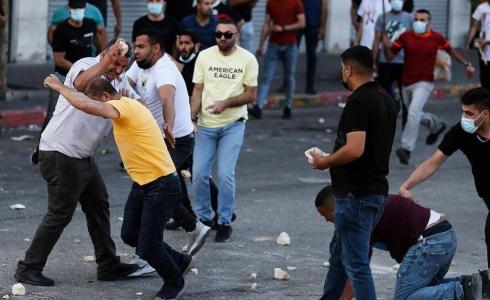 جانب من القمع في رام الله اليوم