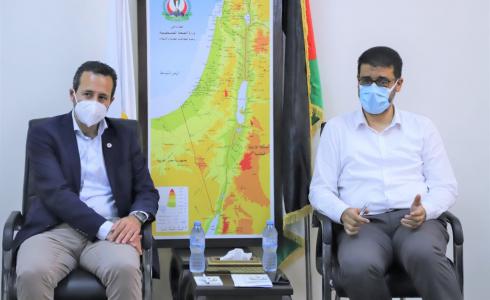 لقاء أبو الريش مع وفدا من البعثة الدولية للصليب الأحمر