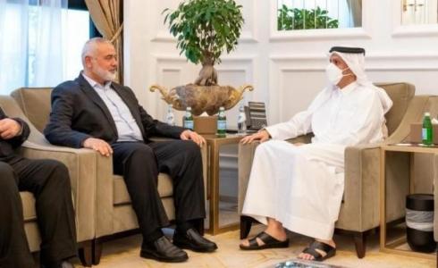 إسماعيل هنية التقى بوزير الخارجية القطري - أرشيف