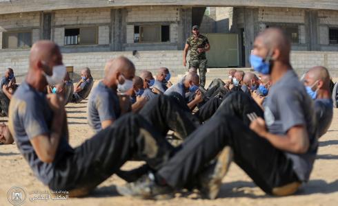 تدريبات لمنتسبين وزارة الداخلية في غزة - أرشيف