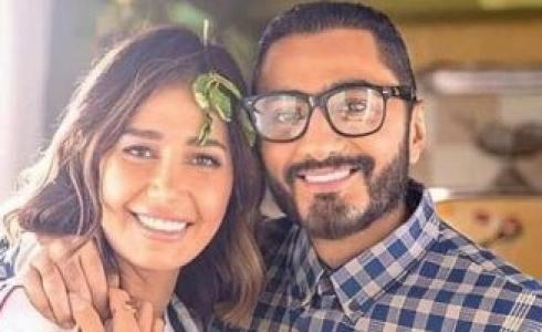 تامر حسني وحلا شيحة من كواليس فيلم "مش أنا"