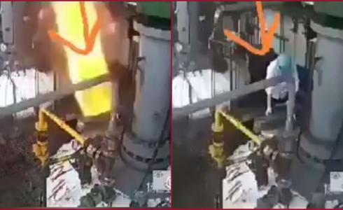 لحظة تبخر خبير إيراني في معمل تخصيب اليورانيوم