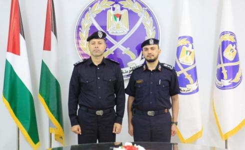 مدير الشرطة بغزة أثناء تعين نائب لمحافظ غزة