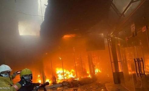 كارثة جديدة تضرب العراق باندلاع حريق في فندق بمدينة كربلاء