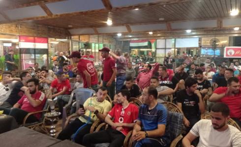 محبو وعشاق الأهلي بفلسطين يصنعون أجمل الافراح بفوز القلعة الحمراء بالعاشرة